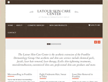 Tablet Screenshot of latourskincare.net